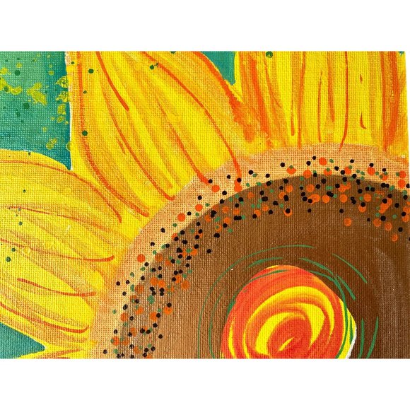 Original Art ‘Sunflower Shine 4’ Oil Marker by Artist Tristina Dietz Elmes Decor - Picture 1 of 6